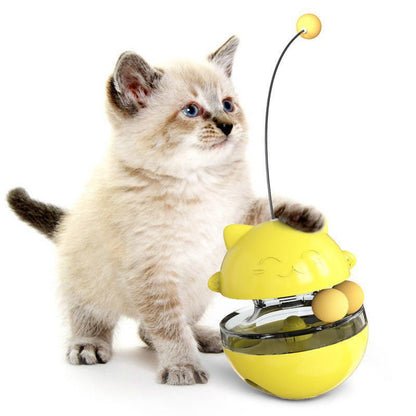 LovelyRLovely LovelyRLovely Cat Interactive Treat Disp Yellow LovelyRLovely Cat Interactive Treat Dispenser Toy