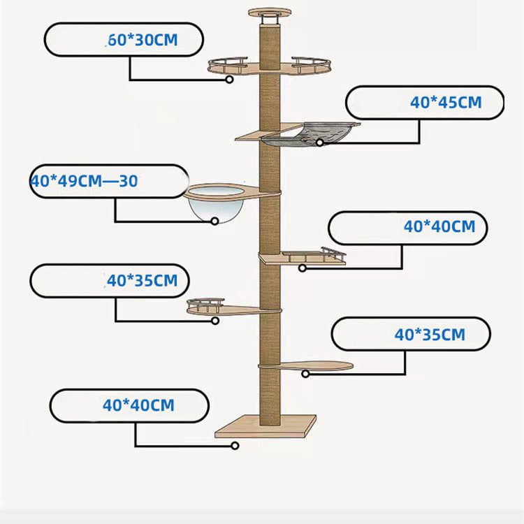 LovelyRLovely LovelyRLovely Cat's Tongtian Column Clim LovelyRLovely Cat's Tongtian Column Climbing Frame