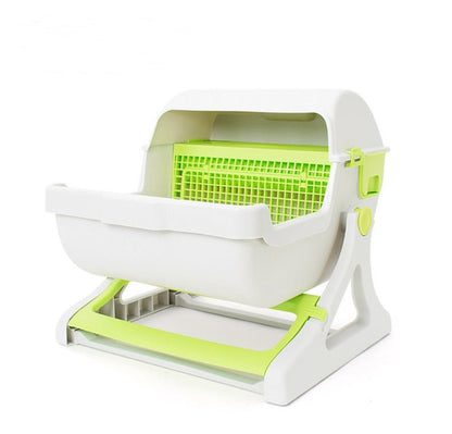 LovelyRLovely LovelyRLovely Cat Semi-Enclosed Litter B Green LovelyRLovely Cat Semi-Enclosed Litter Box