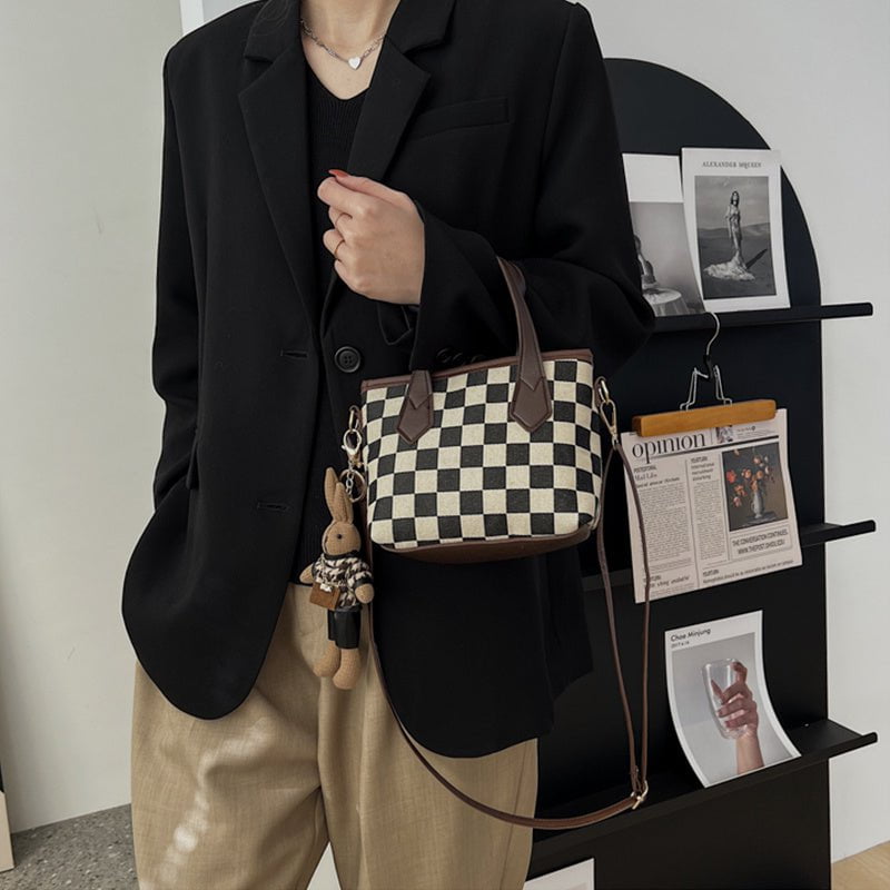 LovelyRLovely LovelyRLovely Checkerboard Shoulder Bag LovelyRLovely Checkerboard Shoulder Bag