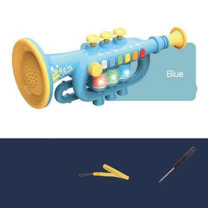 LovelyRLovely LovelyRLovely Children's Simulation Elec Blue / Trumpet LovelyRLovely Children's Simulation Electric Music Toys