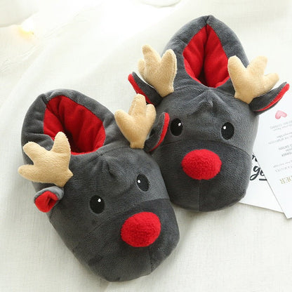 LovelyRLovely LovelyRLovely Christmas Cute Elk Home Sl LovelyRLovely Christmas Cute Elk Home Slippers