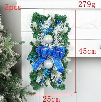 LovelyRLovely LovelyRLovely Christmas Door Decoration Blue 2pcs LovelyRLovely Christmas Door Decoration