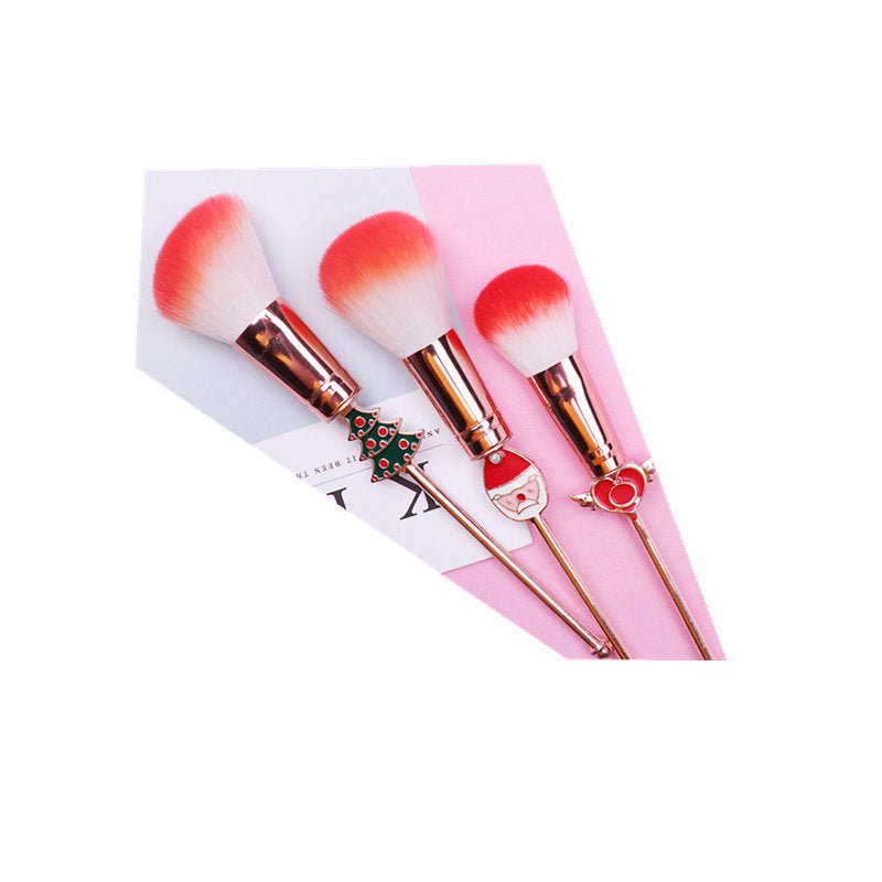 LovelyRLovely LovelyRLovely Christmas Moose Makeup Bru Rose gold LovelyRLovely Christmas Moose Makeup Brush Set