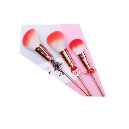 LovelyRLovely LovelyRLovely Christmas Moose Makeup Bru Rose gold LovelyRLovely Christmas Moose Makeup Brush Set