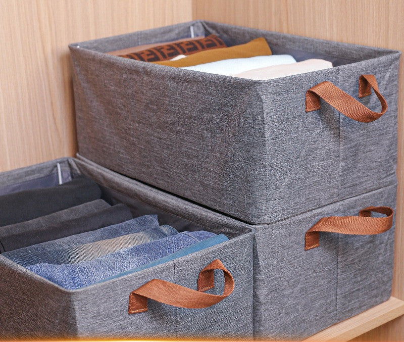 LovelyRLovely LovelyRLovely Collapsible Steel Framed C 47x28x20cm LovelyRLovely Collapsible Steel Framed Clothes Storage Box