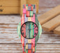 LovelyRLovely LovelyRLovely Colored Bamboo Wood Carvin Women LovelyRLovely Colored Bamboo Wood Carving Couple Watch