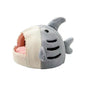 LovelyRLovely LovelyRLovely Cosy And Soft Hideout Shar Gray / L LovelyRLovely Cosy And Soft Hideout Shark Cat Kennel