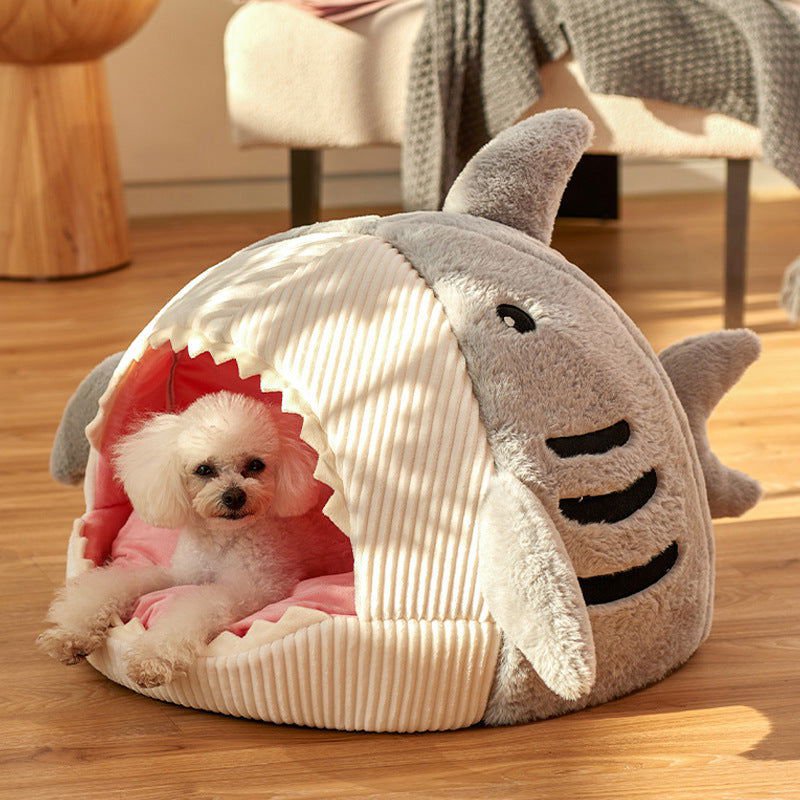 LovelyRLovely LovelyRLovely Cosy And Soft Hideout Shar LovelyRLovely Cosy And Soft Hideout Shark Cat Kennel