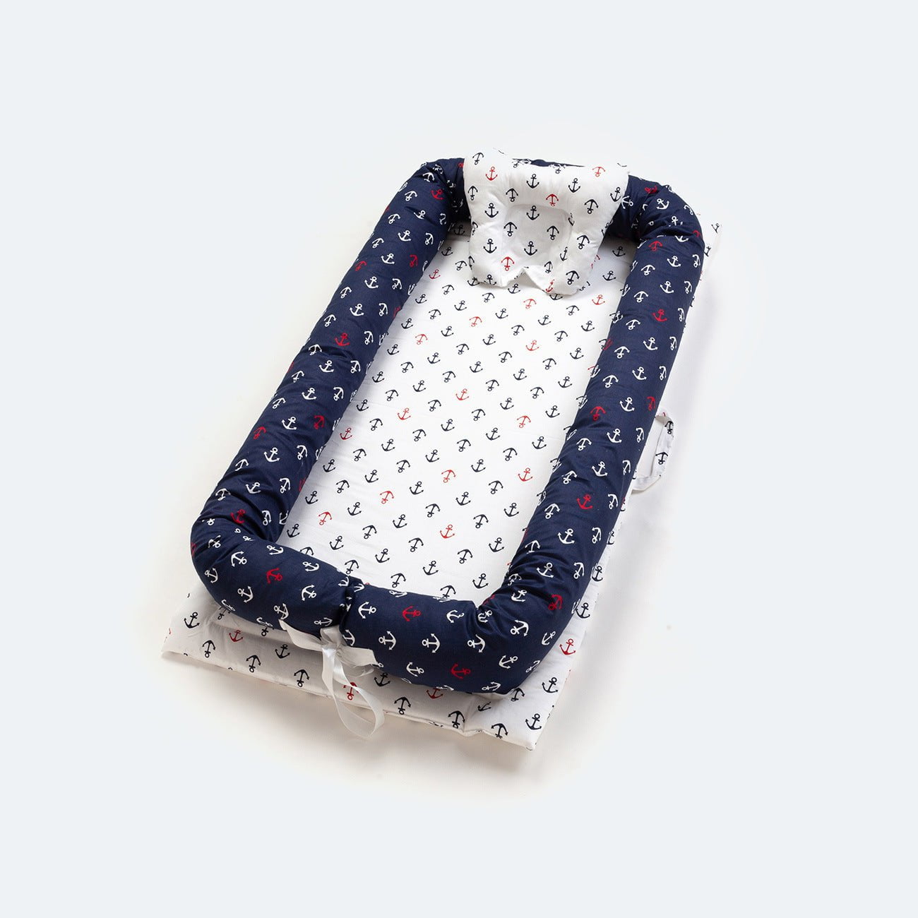 LovelyRLovely LovelyRLovely Cotton portable baby sleep Blue anchor LovelyRLovely Cotton portable baby sleeping artifact