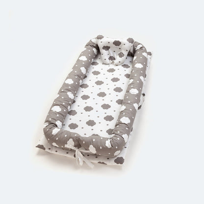 LovelyRLovely LovelyRLovely Cotton portable baby sleep Grey clouds LovelyRLovely Cotton portable baby sleeping artifact