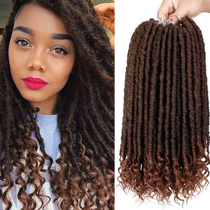 LovelyRLovely LovelyRLovely Crohet Faux Locs Braids Brown / 16inch LovelyRLovely Crohet Faux Locs Braids