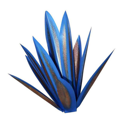 LovelyRLovely LovelyRLovely Cross-Border Iron Art Agav Royal Blue / 27cm LovelyRLovely Cross-Border Iron Art Agave Plant Ornament