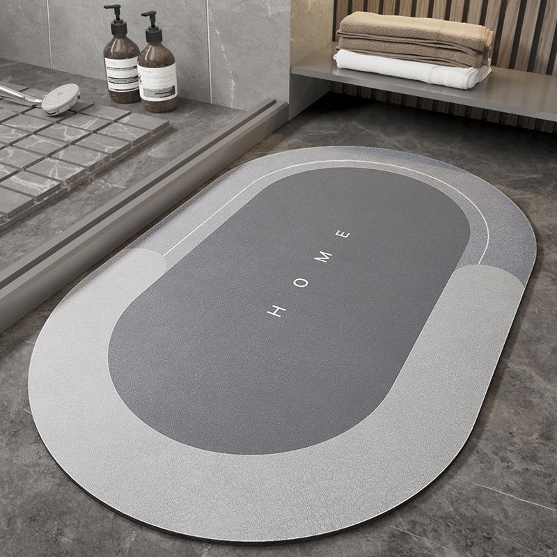 LovelyRLovely LovelyRLovely Cushion Bathroom NON Slip Grey / Oval / 40x60cm LovelyRLovely Cushion Bathroom NON Slip Mat