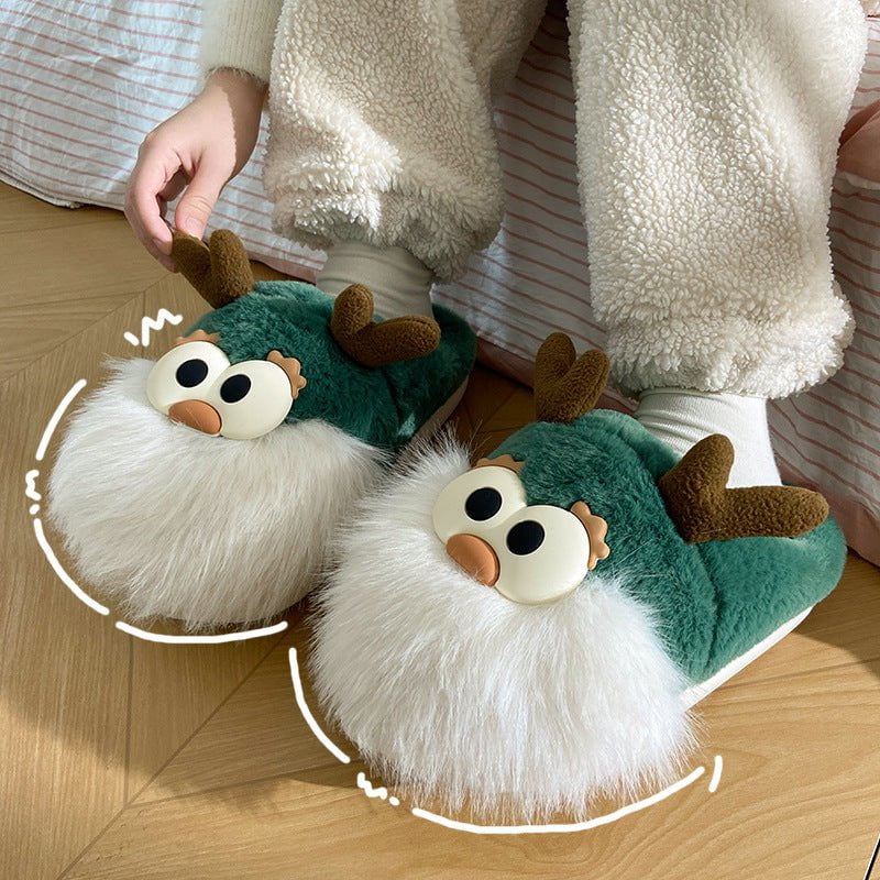 LovelyRLovely LovelyRLovely Cute Cartoon Christmas Dee LovelyRLovely Cute Cartoon Christmas Deer Slippers