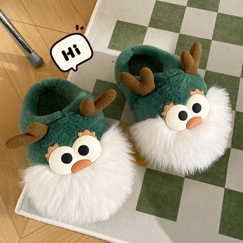 LovelyRLovely LovelyRLovely Cute Cartoon Christmas Dee LovelyRLovely Cute Cartoon Christmas Deer Slippers