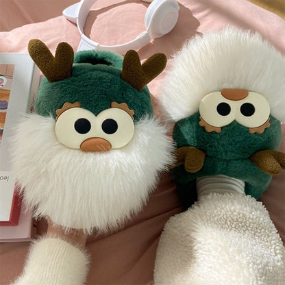 LovelyRLovely LovelyRLovely Cute Cartoon Christmas Dee LovelyRLovely Cute Cartoon Christmas Deer Slippers