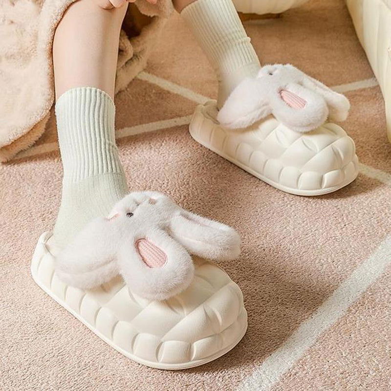 LovelyRLovely LovelyRLovely Cute Rabbit Fuzzy Slippers LovelyRLovely Cute Rabbit Fuzzy Slippers