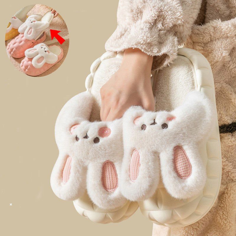 LovelyRLovely LovelyRLovely Cute Rabbit Fuzzy Slippers LovelyRLovely Cute Rabbit Fuzzy Slippers