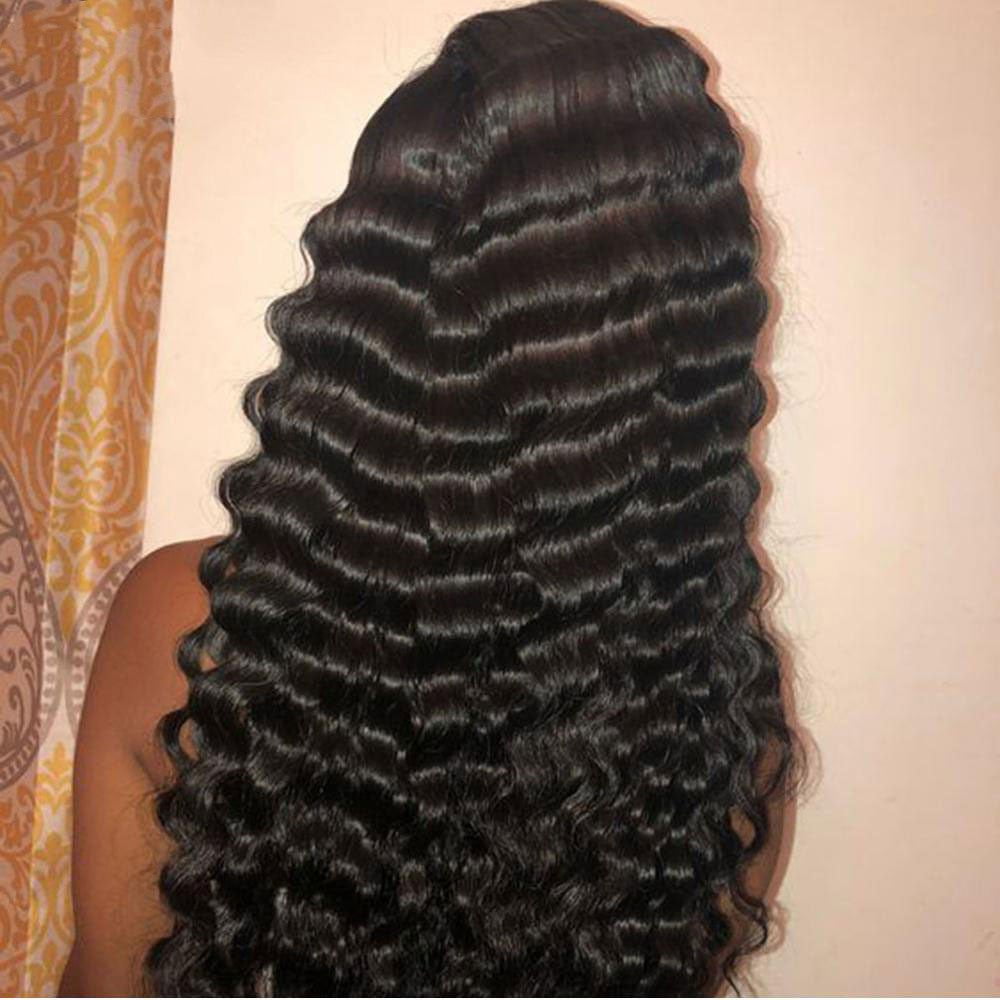 LovelyRLovely LovelyRLovely Deep Wave Human Hair Lace LovelyRLovely Deep Wave Human Hair Lace Frontal Wig