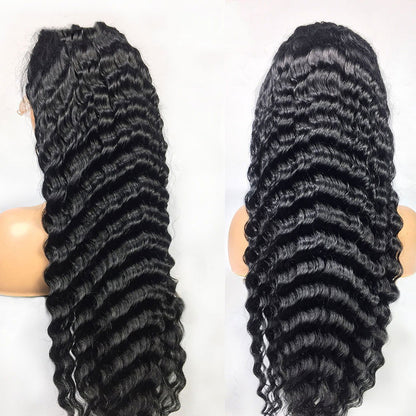 LovelyRLovely LovelyRLovely Deep Wave Human Hair Lace LovelyRLovely Deep Wave Human Hair Lace Frontal Wig