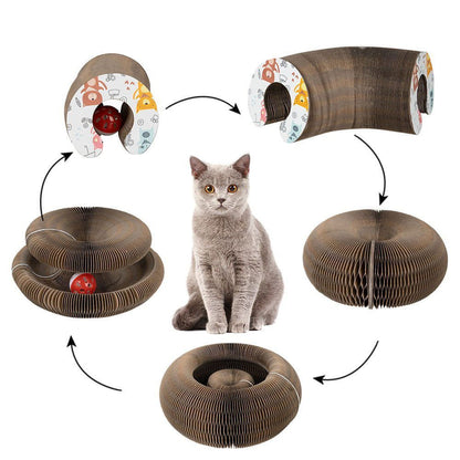 LovelyRLovely LovelyRLovely Deformable Interactive Cor As picture LovelyRLovely Deformable Interactive Corrugated Foldable Cat Scratcher Cardboard