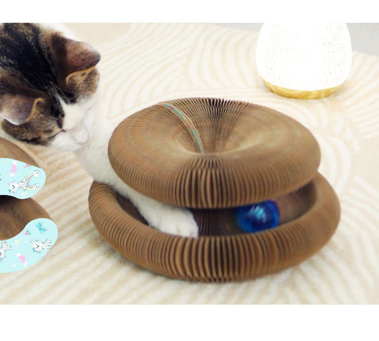 LovelyRLovely LovelyRLovely Deformable Interactive Cor As picture LovelyRLovely Deformable Interactive Corrugated Foldable Cat Scratcher Cardboard