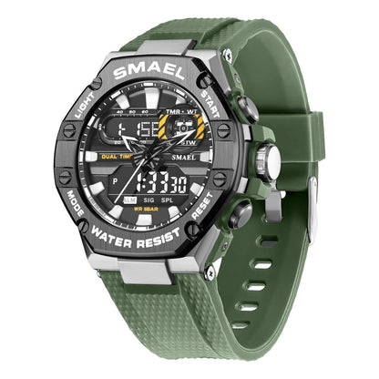 LovelyRLovely LovelyRLovely Digital Alloy Watch Men Army Green LovelyRLovely Digital Alloy Watch Men