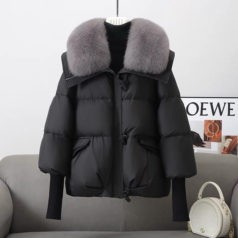 LovelyRLovely LovelyRLovely Down Cotton-padded Jacket Black / 2XL LovelyRLovely Down Cotton-padded Jacket