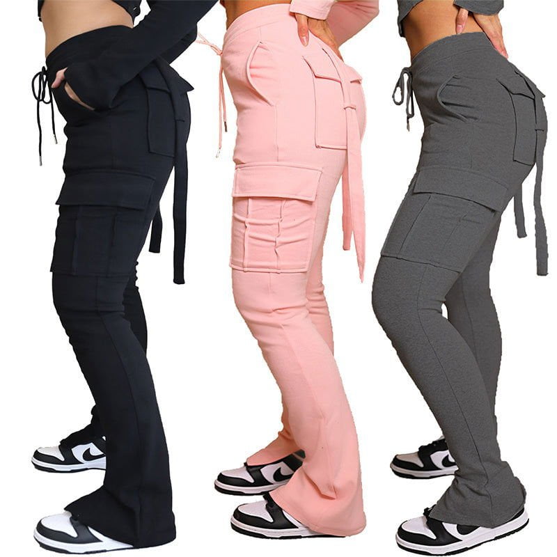 LovelyRLovely LovelyRLovely Drawstring Cargo Pants With Pockets