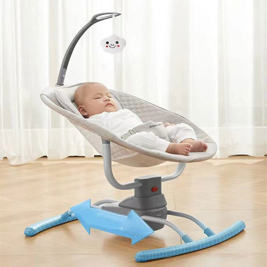 LovelyRLovely LovelyRLovely Electric Bluetooth Baby Ro Grey / USB LovelyRLovely Electric Bluetooth Baby Rocking Chair