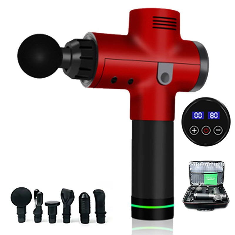 LovelyRLovely LovelyRLovely Electric Fascia Gun Fitnes Red / Touch / AU LovelyRLovely Electric Fascia Gun Fitness Massager