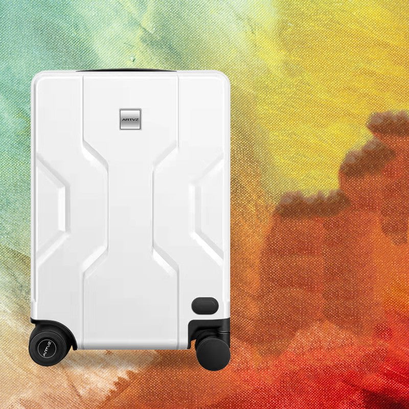 LovelyRLovely LovelyRLovely Electric Intelligent Lugga Upgraded Tech White LovelyRLovely Electric Intelligent Luggage That Automatically Follows