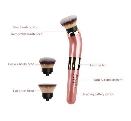 LovelyRLovely LovelyRLovely Electric Makeup Brush Set Pink LovelyRLovely Electric Makeup Brush Set