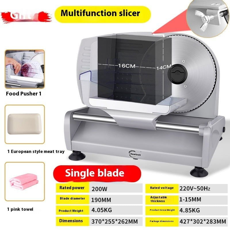 LovelyRLovely LovelyRLovely Electric Slicer Machine Double Blade / 220V US LovelyRLovely Home Electric Slicer Machine