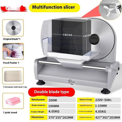 LovelyRLovely LovelyRLovely Electric Slicer Machine Single Blade / 220V US LovelyRLovely Home Electric Slicer Machine