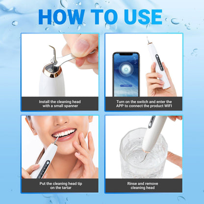 LovelyRLovely LovelyRLovely Electric Visual Ultrasonic White USB Charging LovelyRLovely Electric Visual Ultrasonic Teeth Cleaner