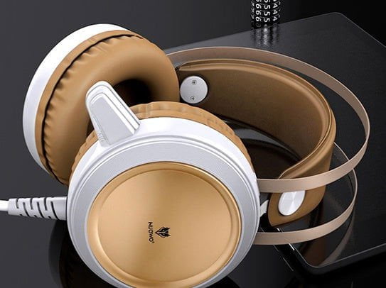 LovelyRLovely LovelyRLovely Esports Gaming Headset White warm gold LovelyRLovely Esports Gaming Headset