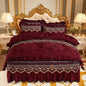 LovelyRLovely LovelyRLovely European Style 4pcs Quilt Wine red / 1.2m LovelyRLovely European Style 4pcs Quilt Set