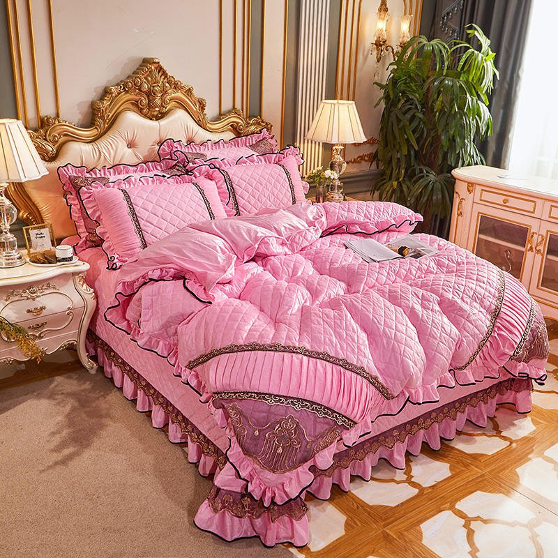 LovelyRLovely LovelyRLovely European Style Lace Velvet LovelyRLovely European Style Lace Velvet 4piece Duvet Set