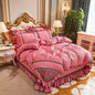 LovelyRLovely LovelyRLovely European Style Lace Velvet Photo Color / 13 Style / 1.5mFourpiece suit LovelyRLovely European Style Lace Velvet 4piece Duvet Set