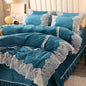 LovelyRLovely LovelyRLovely European Style Lace Velvet Photo Color / 4 Style / 1.5mFourpiece suit LovelyRLovely European Style Lace Velvet 4piece Duvet Set