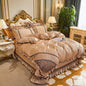 LovelyRLovely LovelyRLovely European Style Lace Velvet Photo Color / 9 Style / 1.5mFourpiece suit LovelyRLovely European Style Lace Velvet 4piece Duvet Set