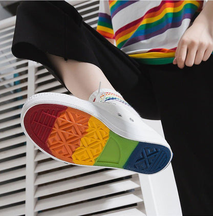 LovelyRLovely LovelyRLovely Fairy Rainbow Canvas Shoes LovelyRLovely Fairy Rainbow Canvas Shoes