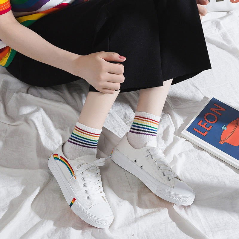 LovelyRLovely LovelyRLovely Fairy Rainbow Canvas Shoes LovelyRLovely Fairy Rainbow Canvas Shoes