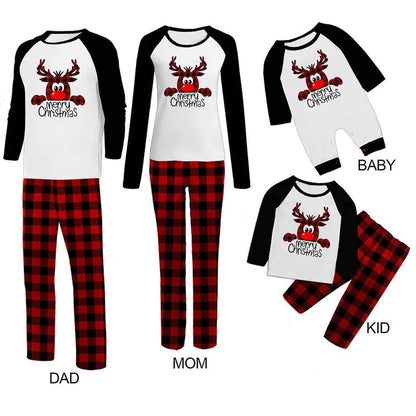 LovelyRLovely LovelyRLovely Family Christmas Matching Black and white / Child 10T LovelyRLovely Family Christmas Matching Pajamas Sets