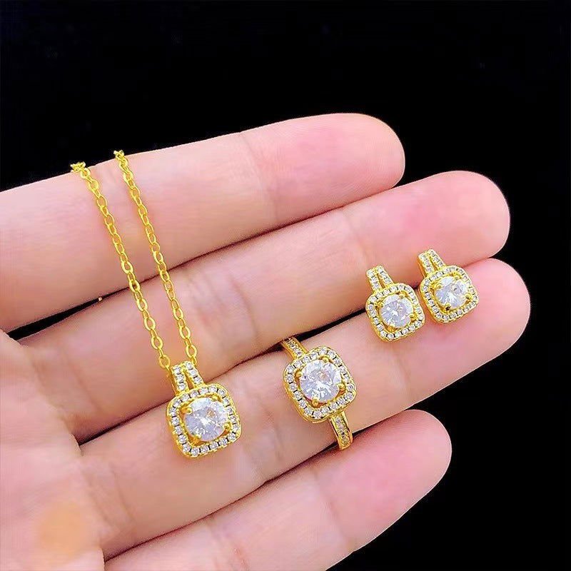 LovelyRLovely LovelyRLovely Fashion Zircon Jewelry Set