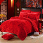 LovelyRLovely LovelyRLovely Fashionable Velvet Mink Wa Love of roses / L LovelyRLovely Fashionable Velvet Mink Warm Bedding Set