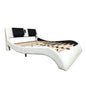 LovelyRLovely LovelyRLovely Faux Leather LED Platform White LovelyRLovely Faux Leather LED Platform Smart Bed Frame