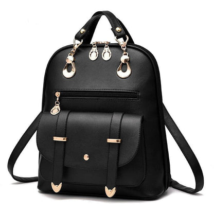 LovelyRLovely LovelyRLovely Female PU Leather Dual-Use Backpack